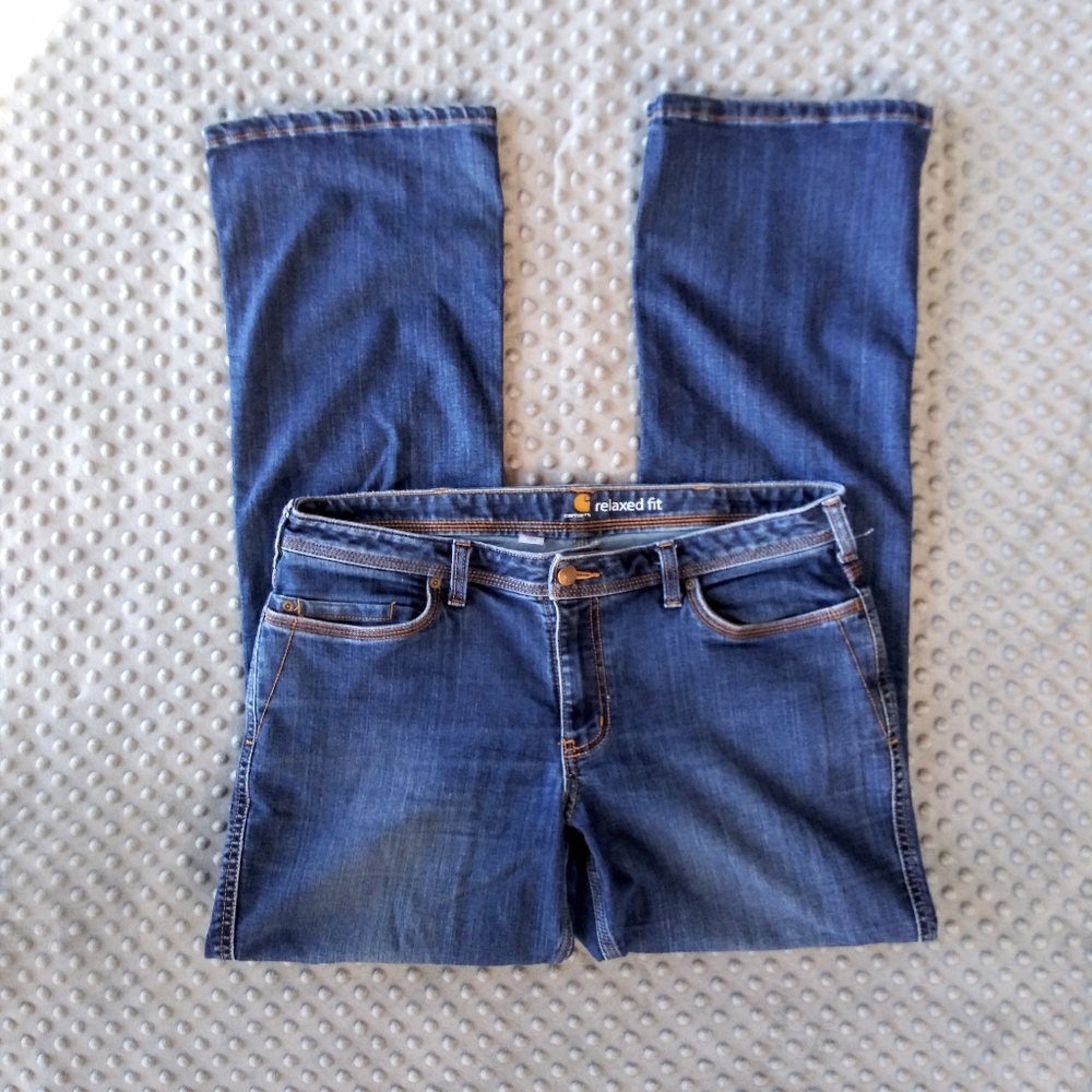 Carhartt relaxed fit women’s jeans size 12 tall